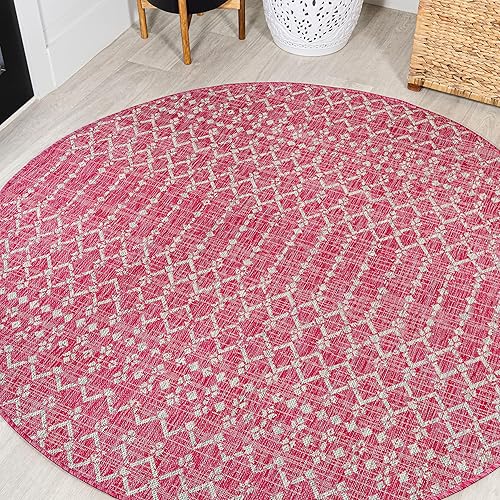 Miniatura 71 de JONATHAN Y Alfombra de área geométrica marroquí para interiores y exteriores 3X5 natural/negro, Ourika tejido texturizado para patio trasero, patio