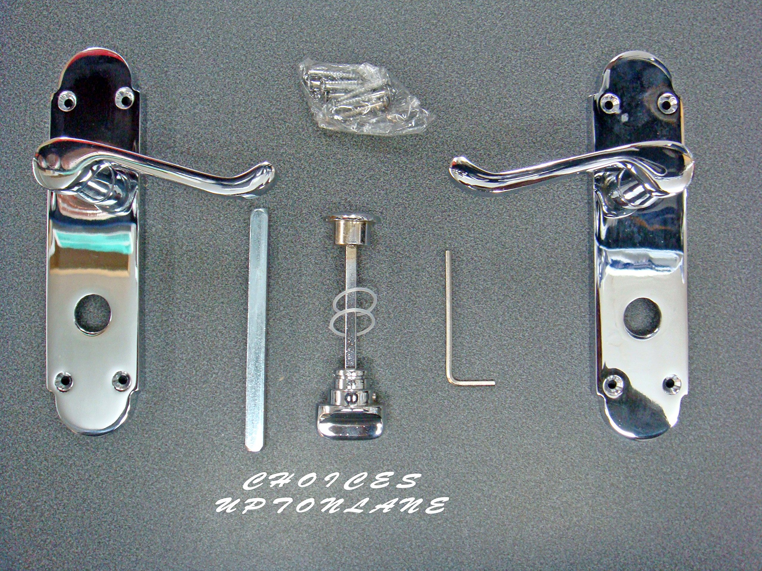 Zoo Hardware Polished Chrome Pro Project Oxford Lever On Bathroom Backplate