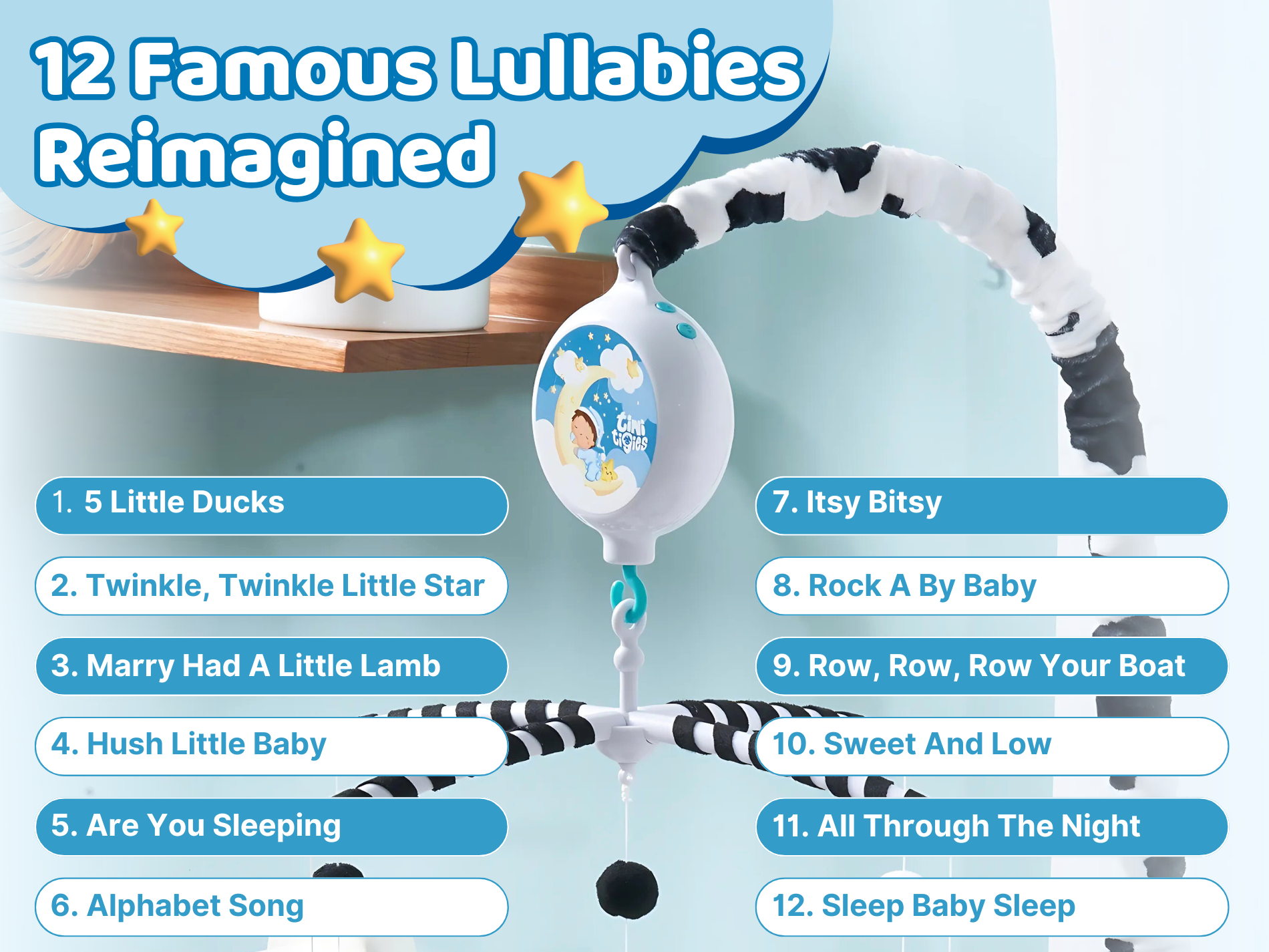 Amazon.com : TINITIGIES Crib Mobile Motor - Baby Mobile Spinner 