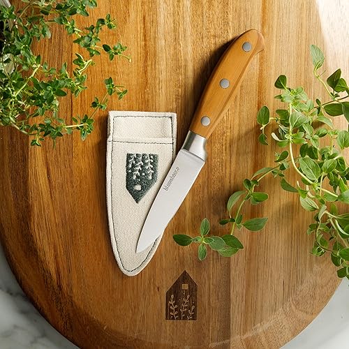 Miniatura 2 de Oprah's Favorite Things - Cuchillo de pelar de acero alemán de 3.5 pulgadas con mango forjado de madera de olivo italiano