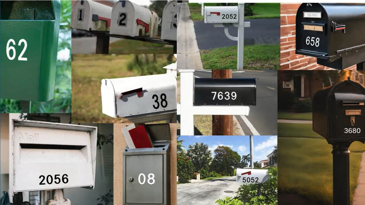 Black Self-adhesive Address Numbers 3D Acrylic House Numbers 4 Inch ...