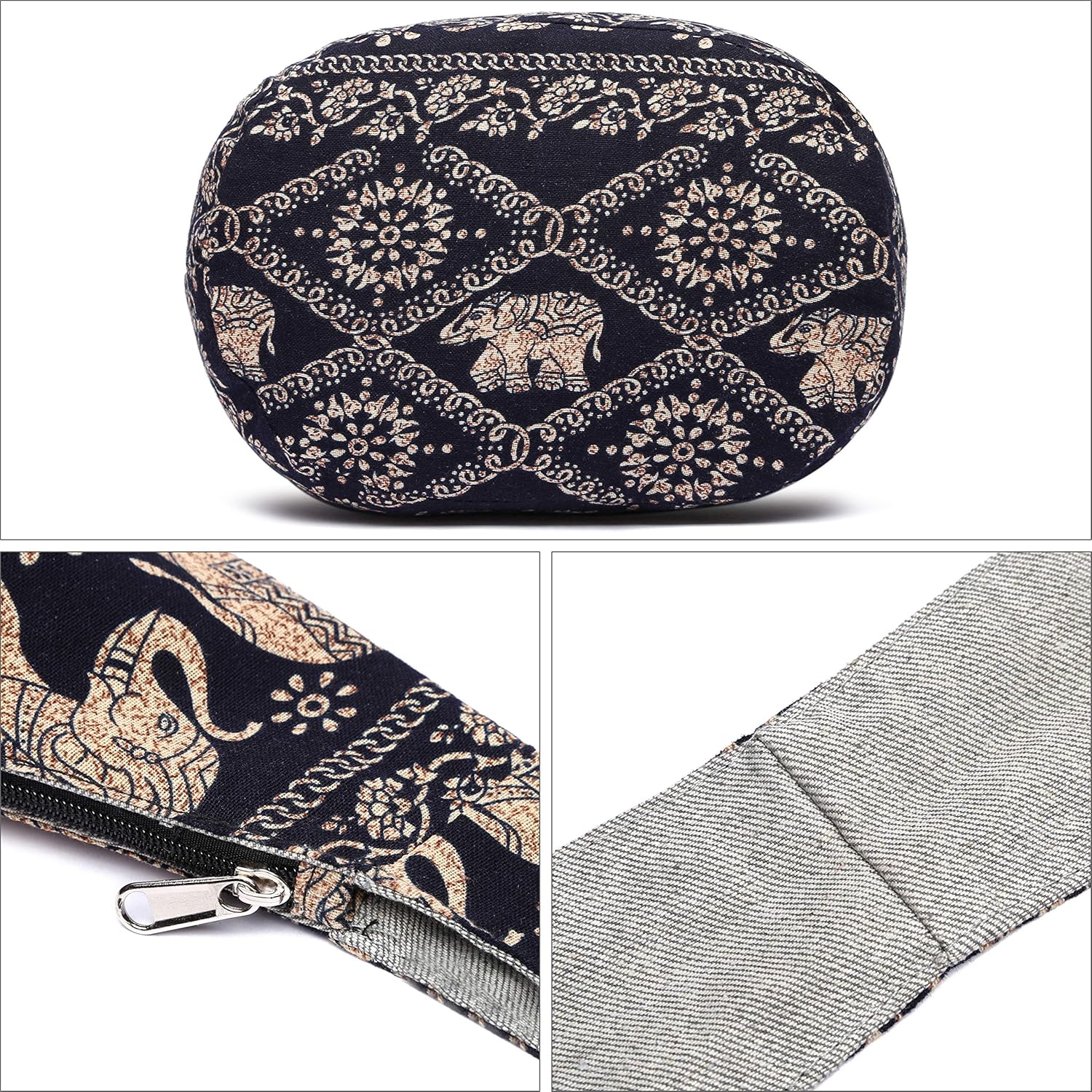 Women Shoulder Handbags Fashion canvas Hippie Crossbody Bags Bohemian Animal Prints Hobo Bags - Image 7
