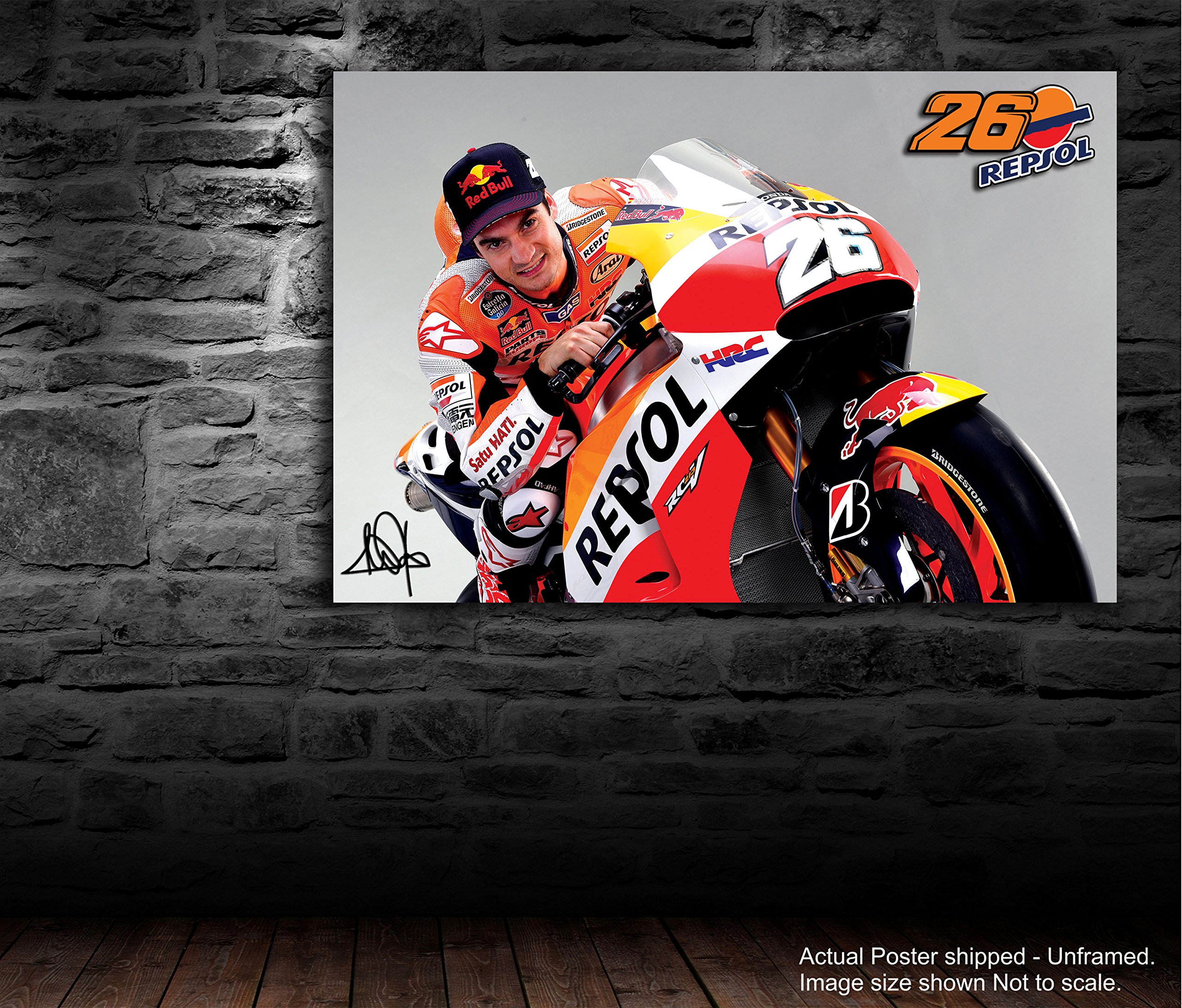 Tamatina Laminated Paper Moto Gp Dani Pedrosa Bike No. 26 Pedrobot