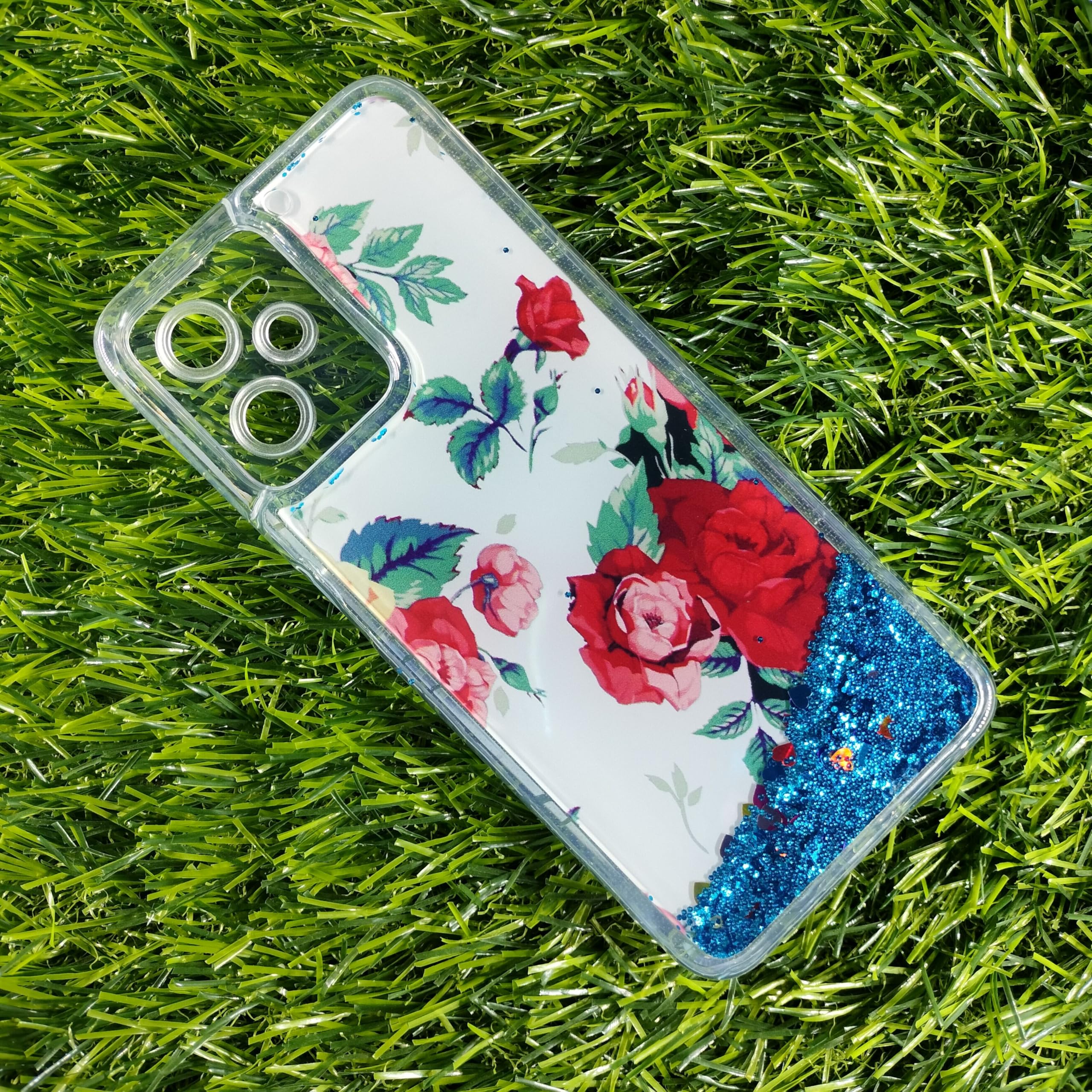 Cover DOINK Pendenza Colorata Per Realme C35/Narzo 50A Prime - Custodia Morbida TPU Con Paraurti (Rosa/Verde)