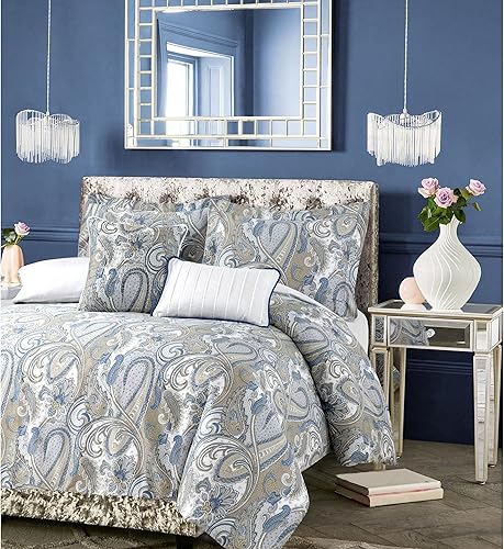 Tribeca Living PAPARKDUVKI - Juego de edredón, tamaño King, multicolor