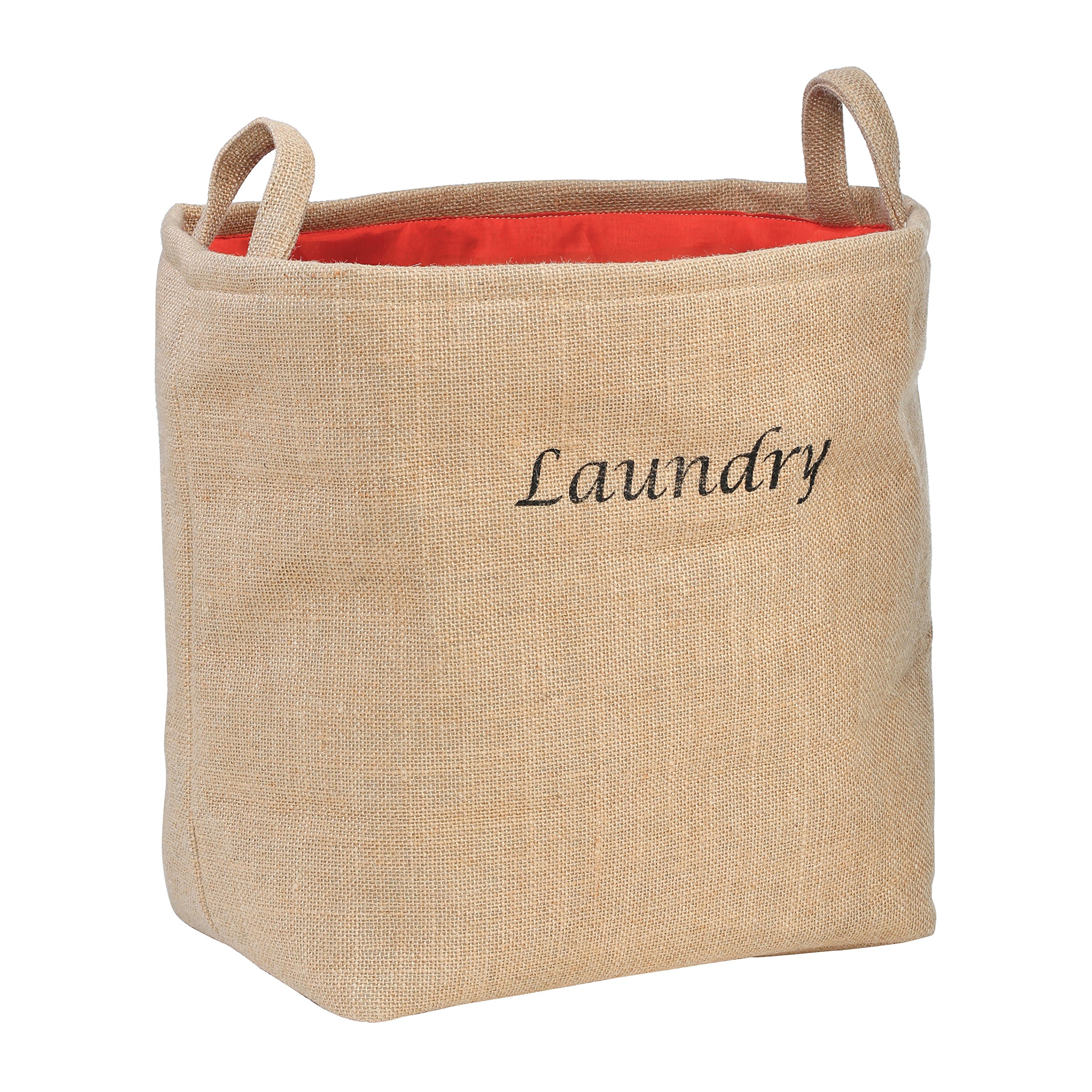 Orsina Natural Jute Laundry BagFabric Hamper With Drawstring Closure And HandlesBreathable, from B&Q