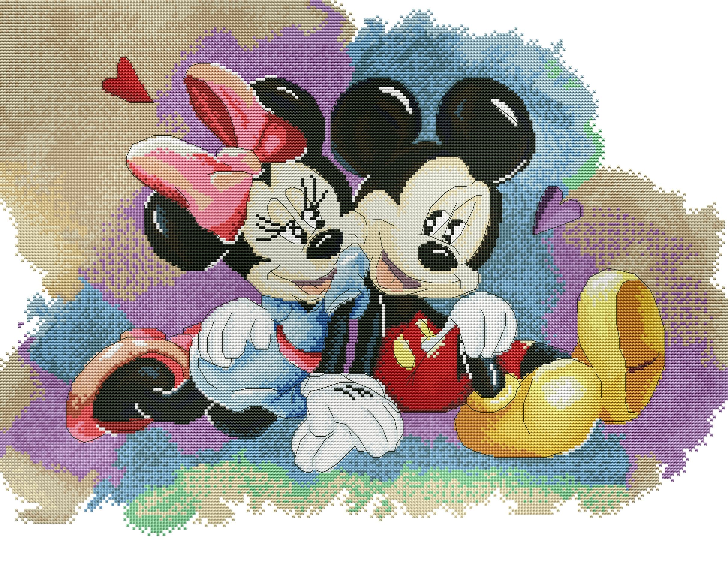 Amazon.com: Hemir DIY Cross Stitch Counted Kits Mickey Mouse Cross-Stitching  Pattern for Home Decor,11CT 3Strands Fabric Crafts Kit Blank Cross Stitch  Kit Gifts for Adults Beginners(14.17x18.11inch),D-i-s-n-e-y