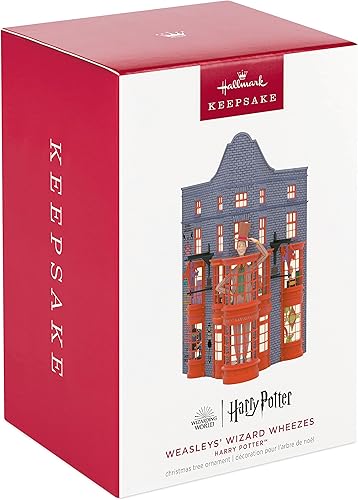 Miniatura 3 de Hallmark Keepsake Adorno de Navidad, sibilancias de mago de Harry Potter Weasleys, regalos para los fanáticos de Harry Potter
