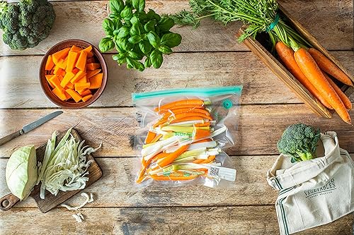 Miniatura 8 de MASTRAD - Stor'eat Smart Bags S - Bolsas reutilizables para Sous Vide - Mantén la comida fresca - Cocina saludable - Juego de 10-8.7 x 8.3 pulgadas