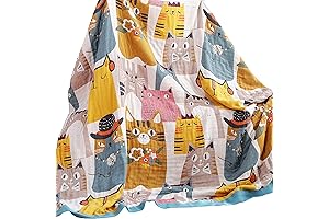 Cute Cat Quilt for Kids Girls