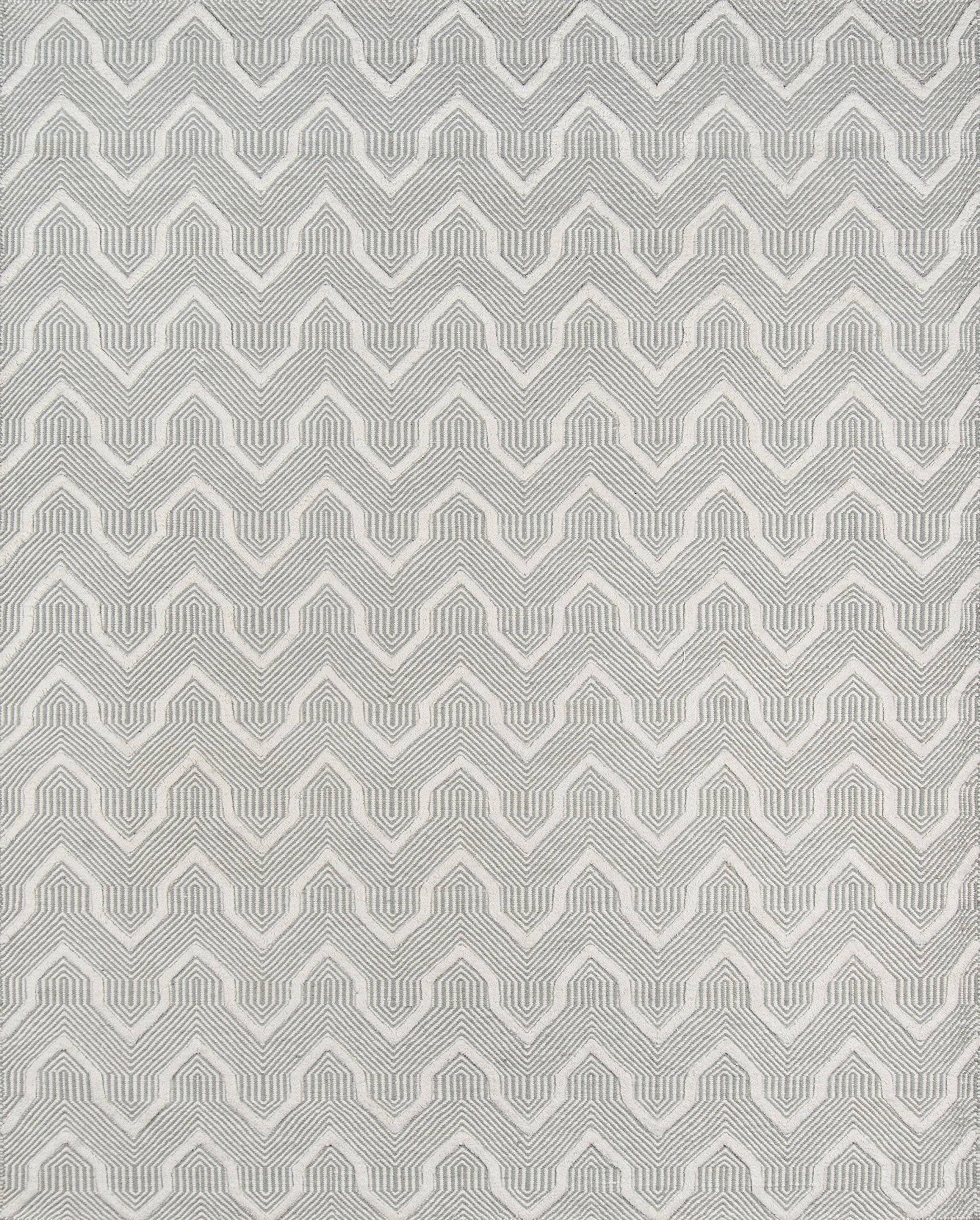 Erin Gates by Momeni Langdon Prince Grey Hand Woven Wool Area Rug 2' X 3'