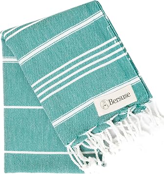 Bersuse Anatolia Bathroom Hand Towels - Premium Cotton Hand Towel for Face - Absorbent, Soft, Lightweight, Space-Saving, Quick-Drying Decorative Turkish Hand Towels - Set of 6