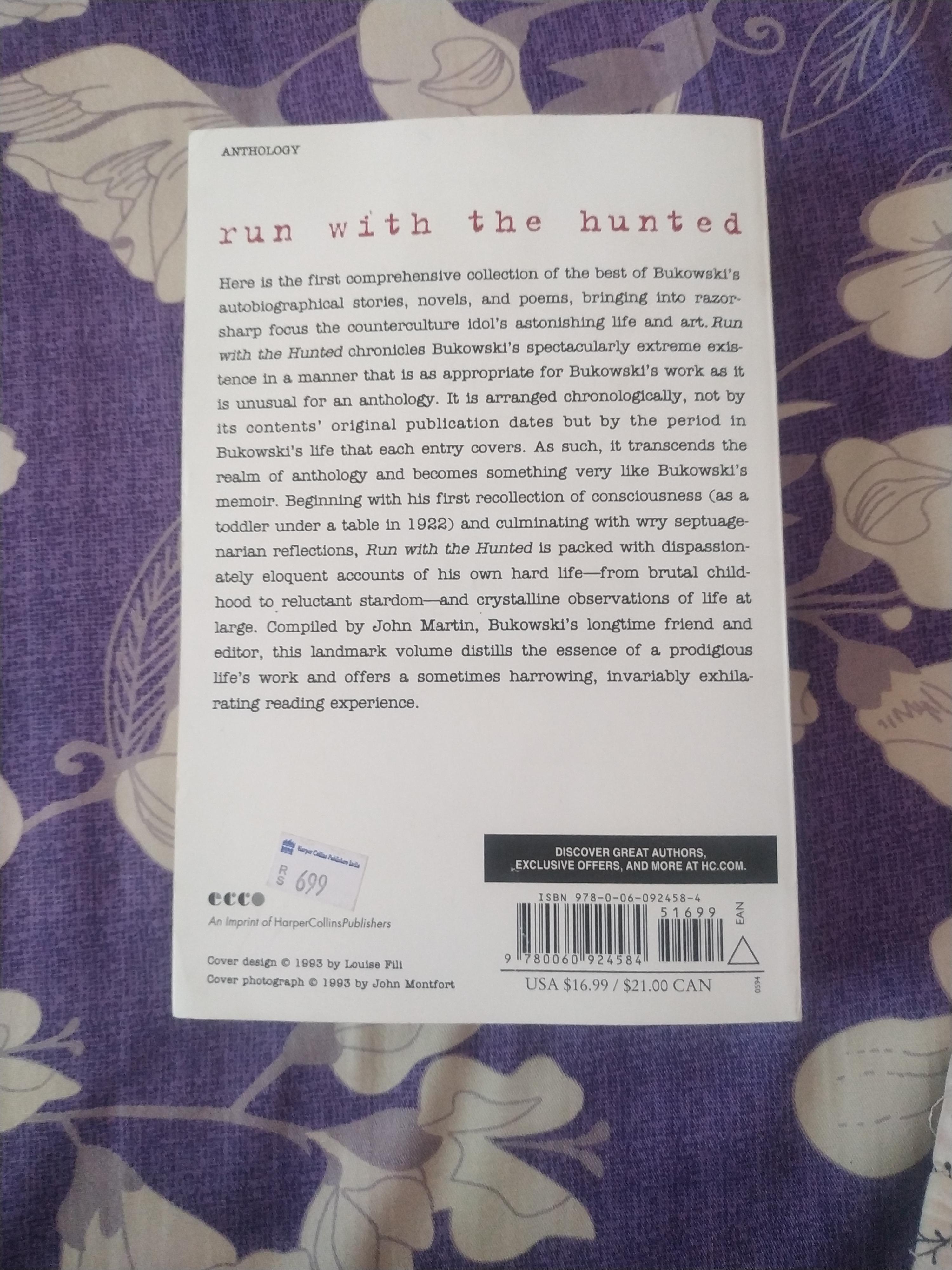 Buy Run With the Hunted Charles Bukowski Reader, A Book