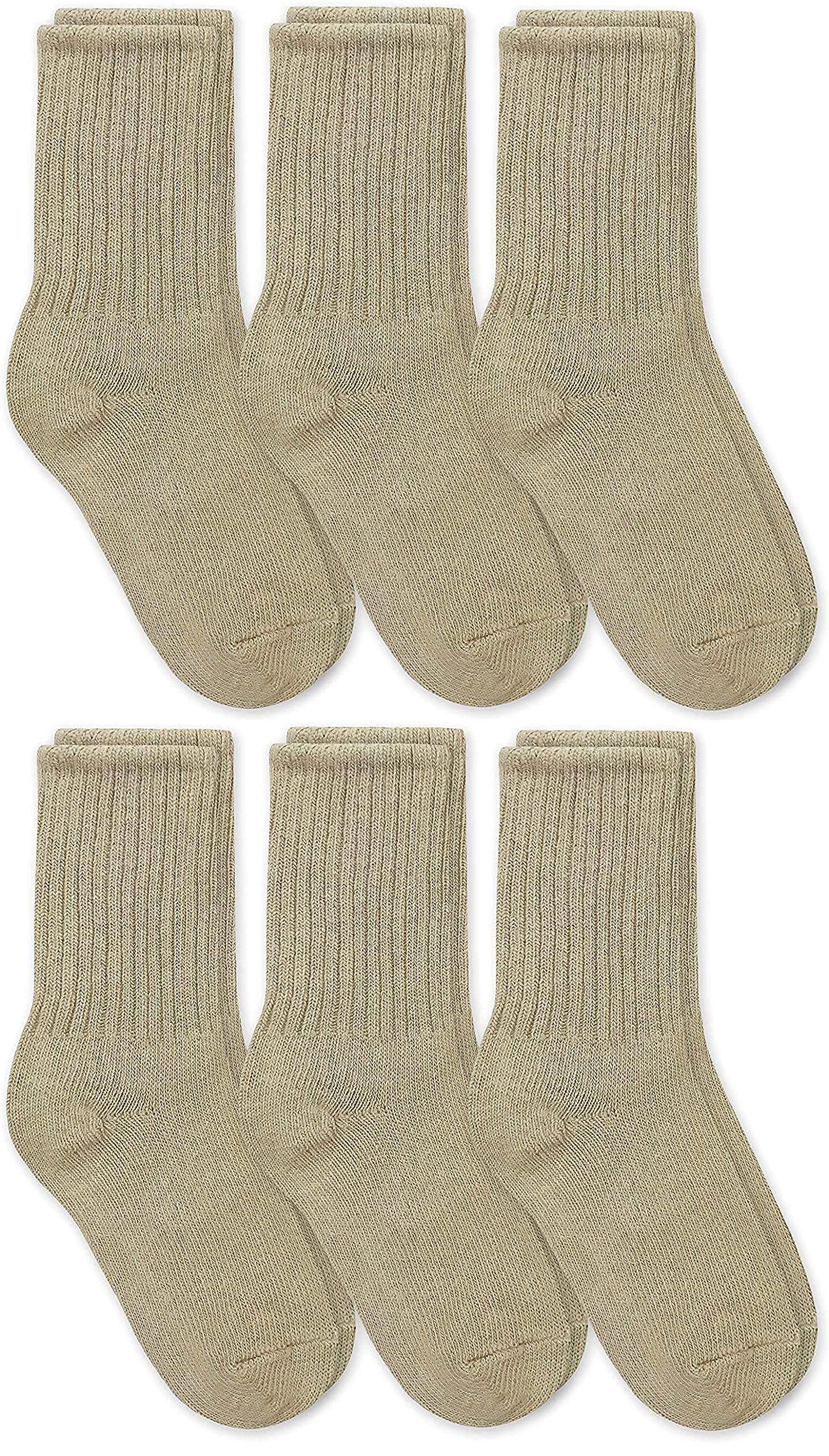 Jefferies Socks Boys 2-7 School Uniform Crew Sock 6 Pack