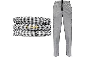 Durable Chef Pants - Classic Houndstooth Pattern - Chef Clothes