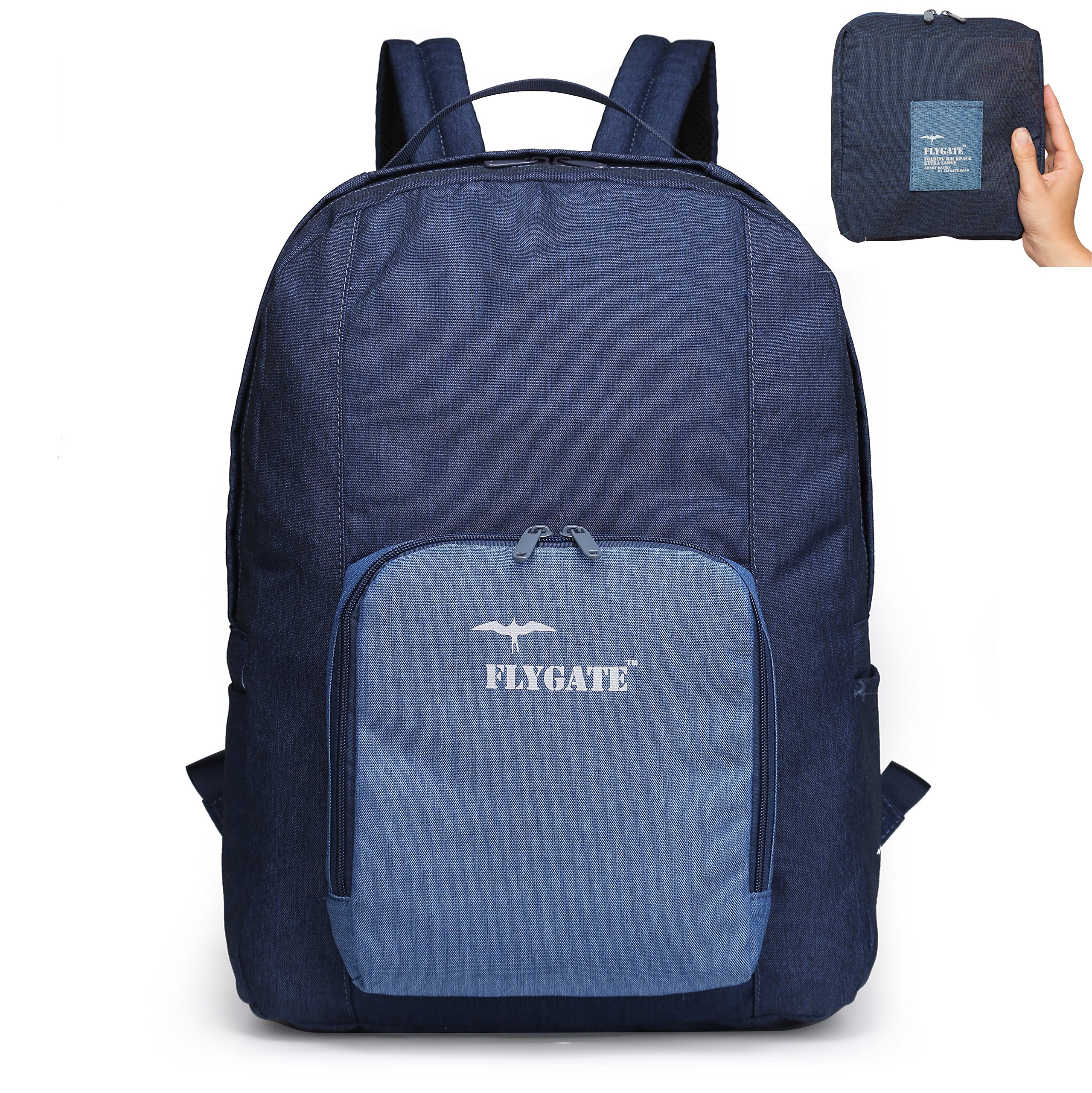 35L Blue Jeans Ultra Lightweight Large Size Packable Foldable Waterproof Travel Backpack - a must have for any seasoned traveler