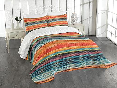 Lunarable - Colcha multicolor disponible en tres tamaños y con diferentes colores
