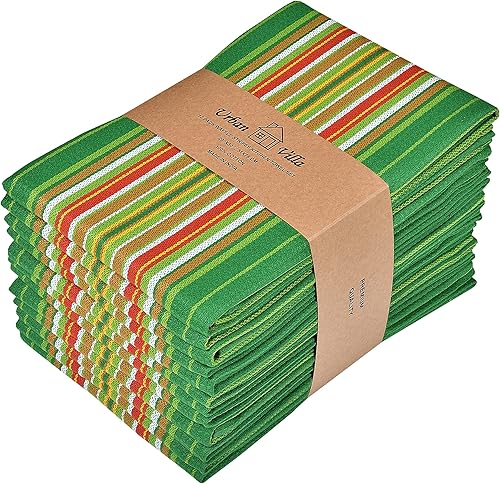 Miniatura 12 de Urban Villa Toallas de cocina 100% algodón para cocina (juego de 4) paños de cocina de 20 x 30 pulgadas, altamente absorbentes, juego de ropa