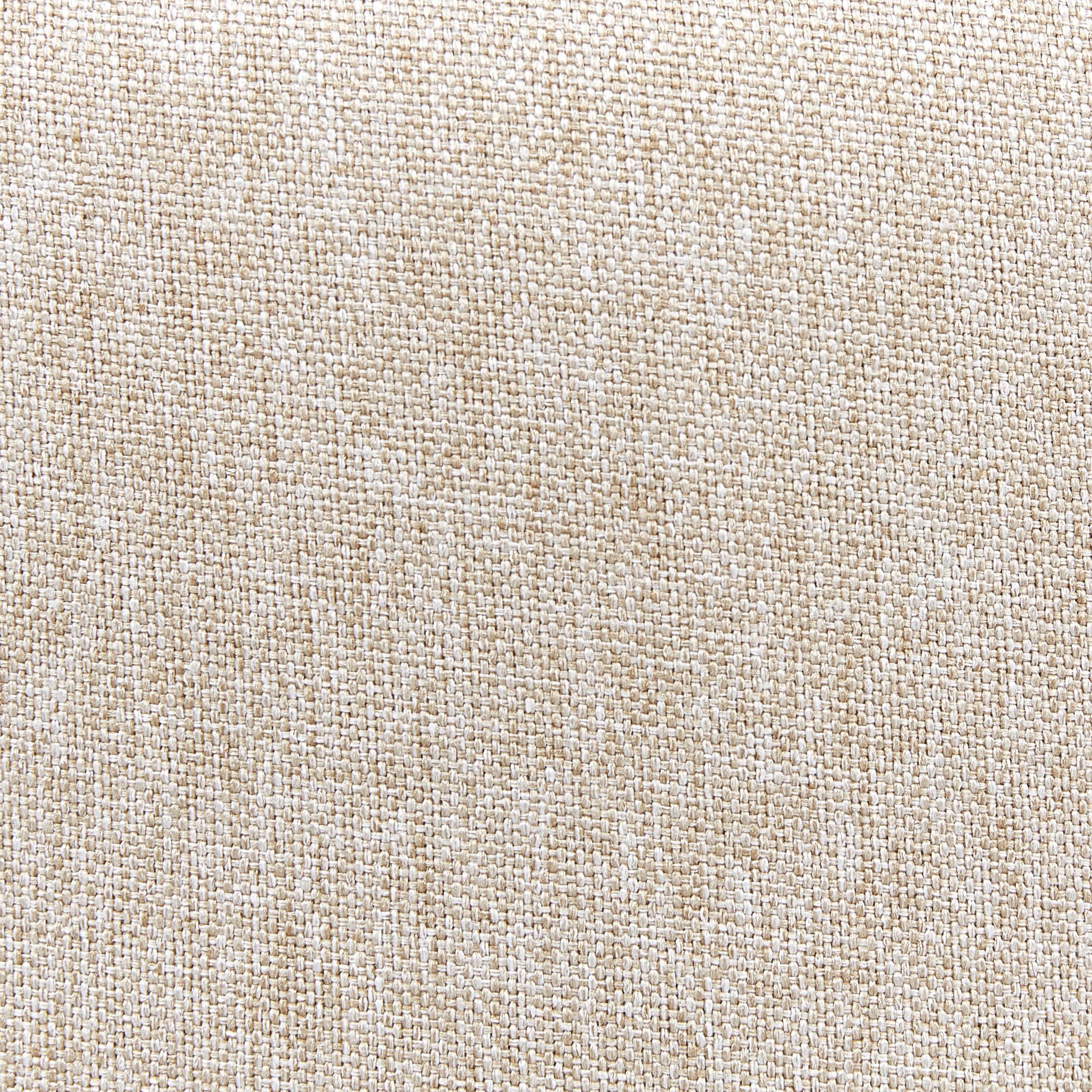 Nowoczesny salon sypialnia okrągły lniany puf podnóżek 40 x 40 dekoracyjny ozdobny beżowy Sedona
