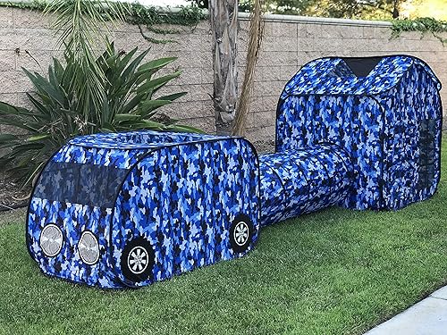 Miniatura 4 de G3Elite Explore and Play - Juego de tienda de campaña plegable 3 en 1 - Combo de vehículo para interiores y exteriores, túnel y tienda de campaña.