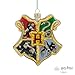 Hallmark Harry Potter Hogwarts Crest Christmas Ornament, Blown Glass