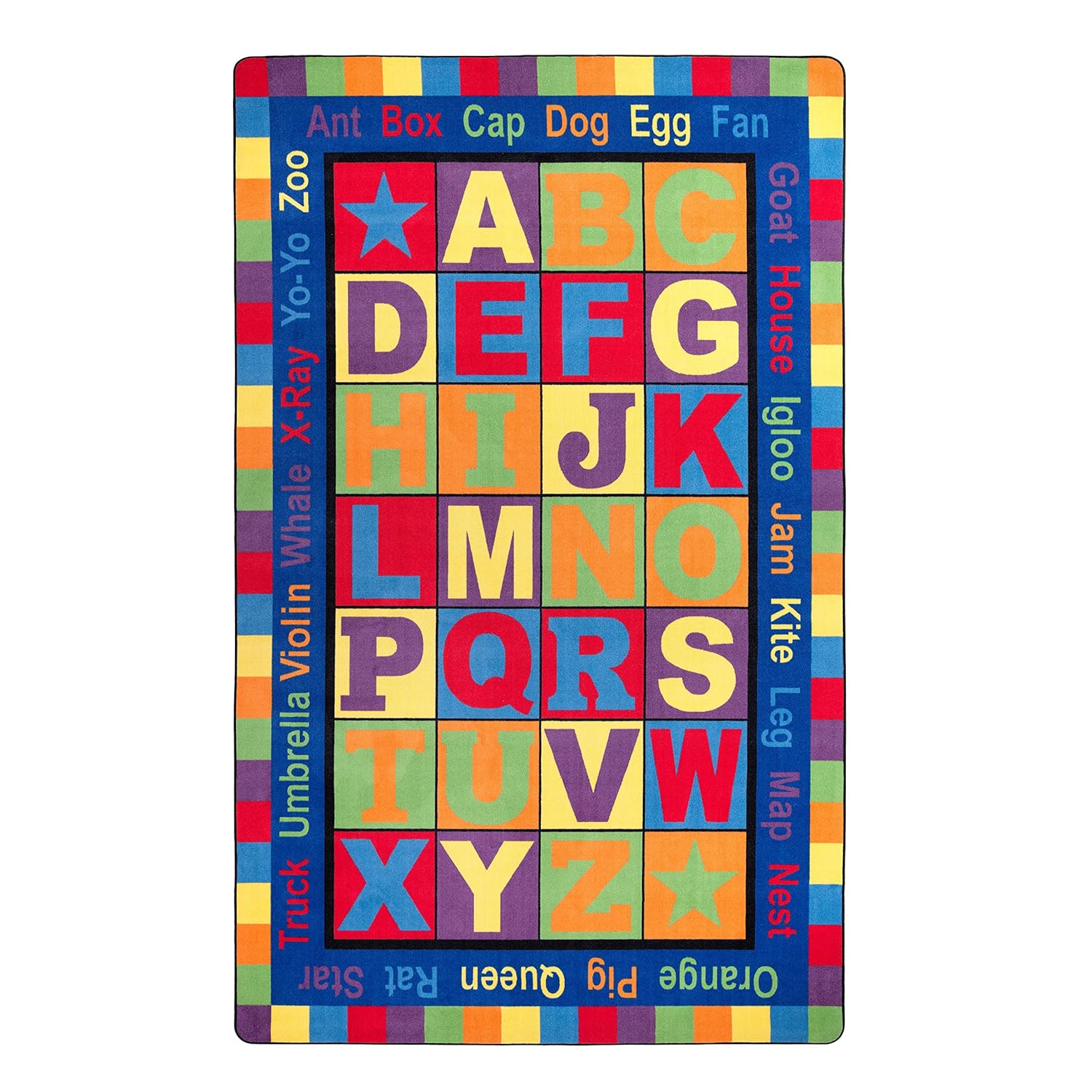 Buy Flagship Carpets ABC Words Primary Children's Educational Rug for
