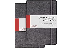 Papercode Bullet Journal Notebook - 2 Pack Softer Cover Dotted Journal