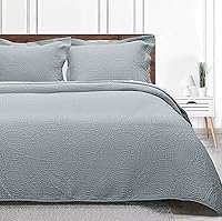 Vista 2 de Threadmill Juego de edredones tamaño Queen Juego de edredón Queen de 3 piezas con 2 fundas de almohada - Juego de edredón reversible suave