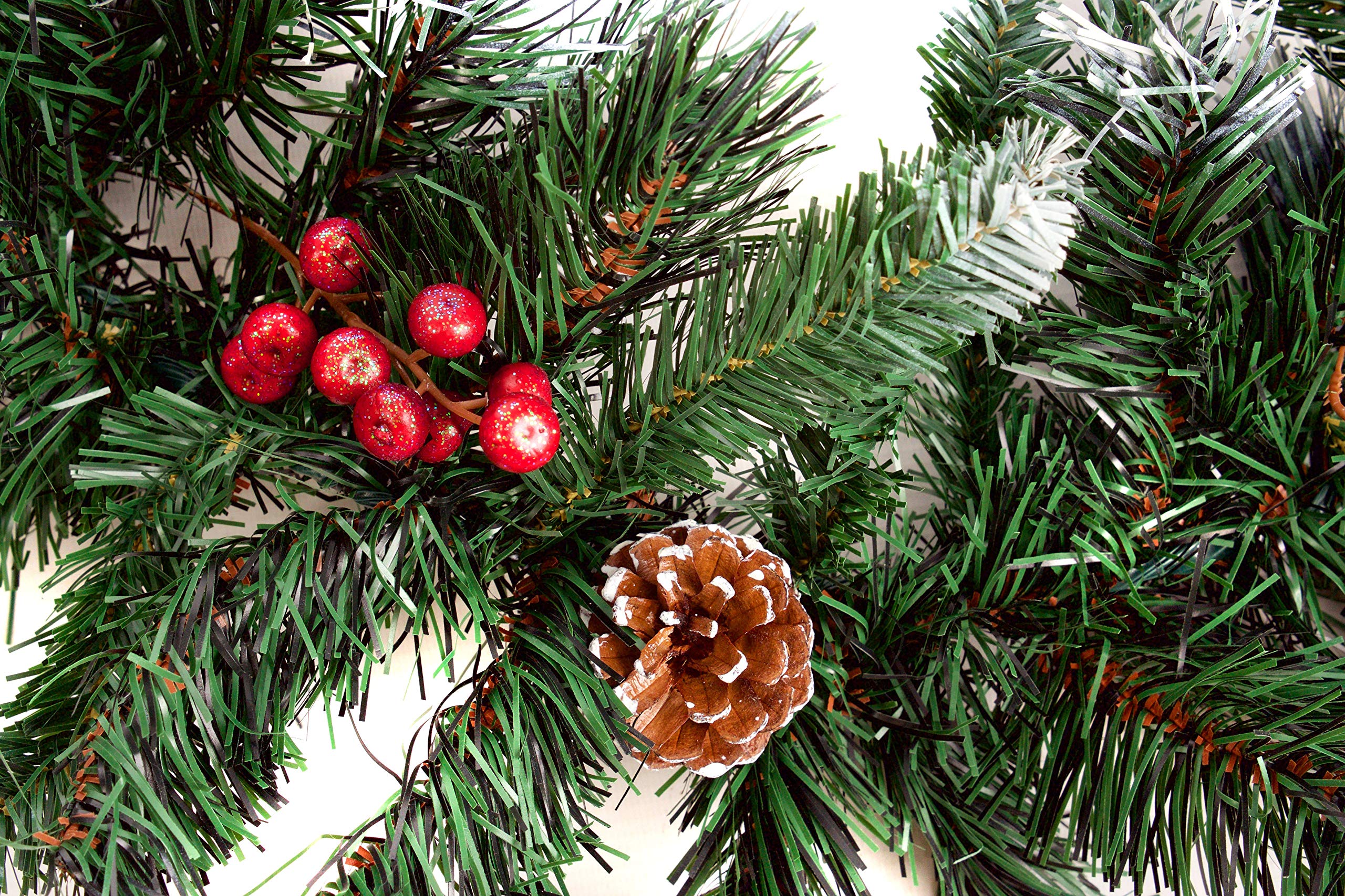 Kerst guirlande wit met goud 270cm incl. LED met timer - Jack Kerst guirlande wit met goud 270cm incl. LED met timer - Jack