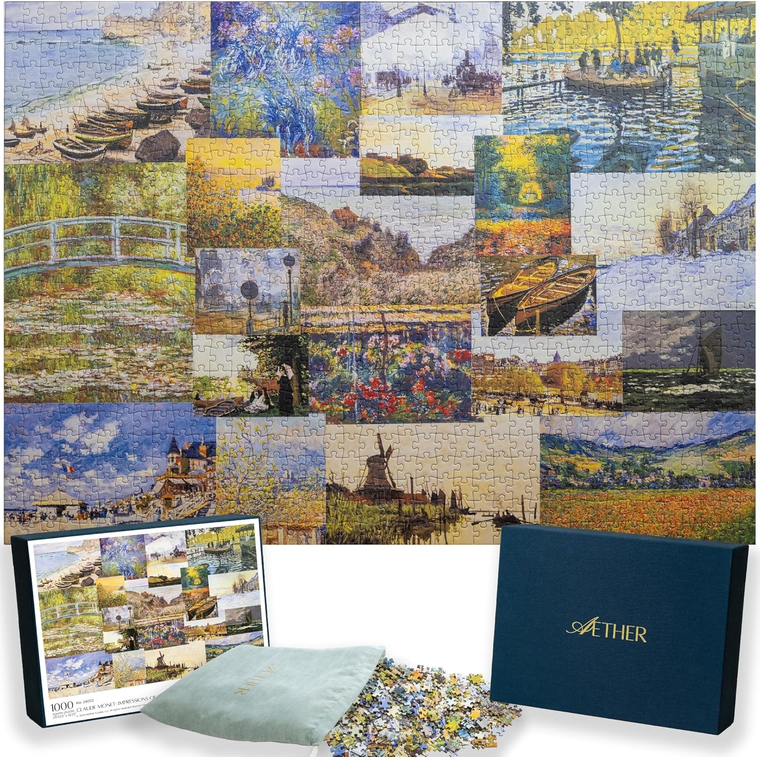 Claude Monet Impressions of Light Part 1, Premium 1000...