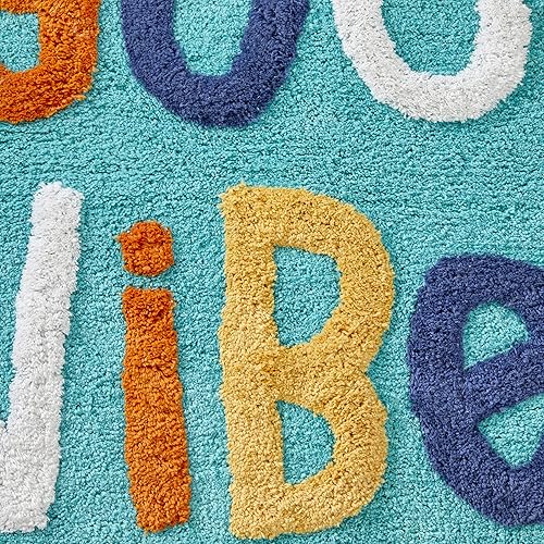 Miniatura 4 de SKL Home by Saturday Knight Ltd. - Alfombra Good Vibes, color verde azulado