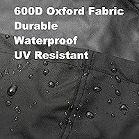 Vista 4 de Terre Products, cubierta de soplador de nieve resistente al agua, resistente a los rayos UV, material Oxford 600D, cubierta universal para soplador