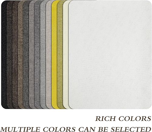 Vista 21 de Parches de reparación de lino grueso, parches de tela de lino autoadhesivos, 8 x 11 pulgadas, 2 unidades, multicolor, se pueden utilizar