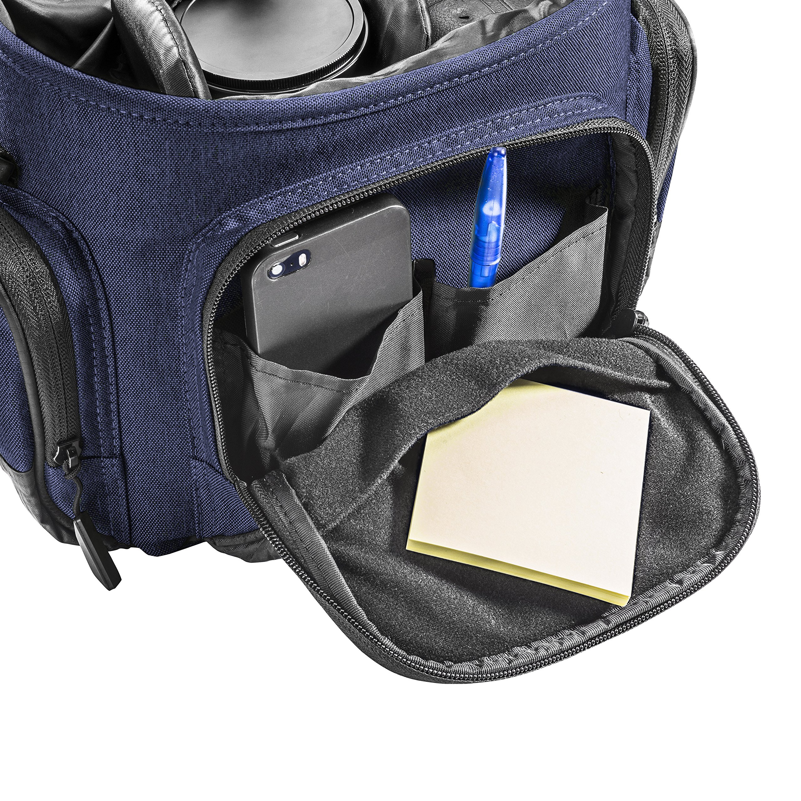 Mantona Premium Borsa per Fotocamera, Imbottito, per Fotocamera DSLR e Accessori, Fotocamera Sistema, Fotocamera DSLM, Obiettivo Aggiuntivo, con Tasche Aggiuntive, Impermeabile, Antracite