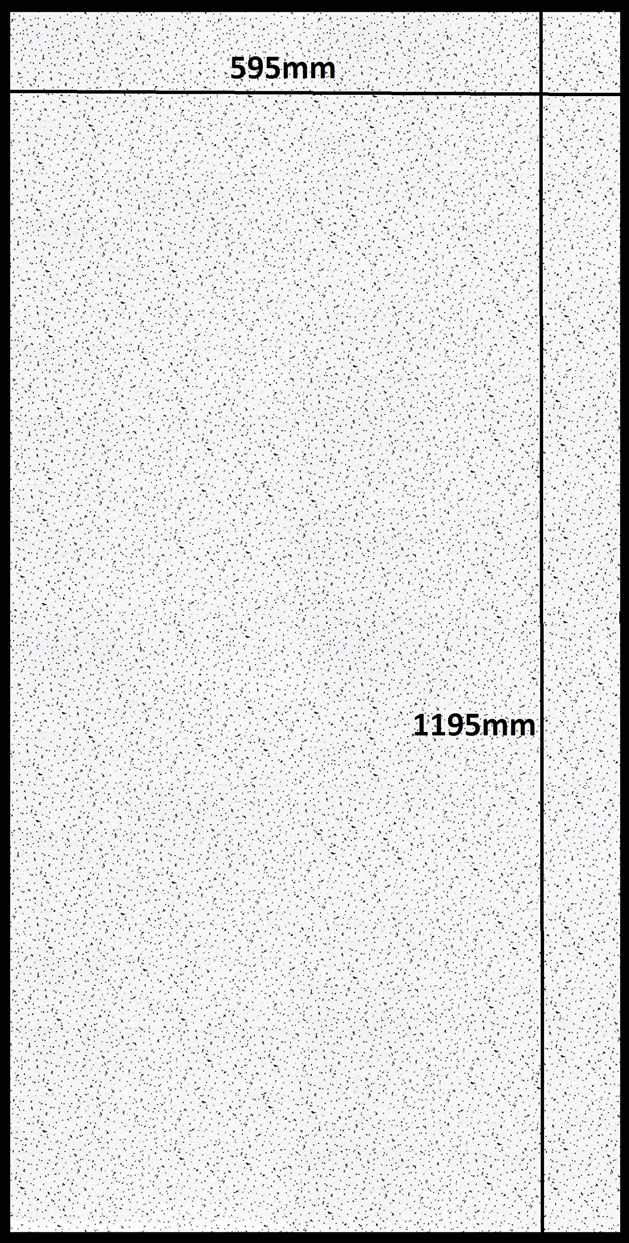 ARMSTRONG FINE FISSURED CEILING TILES BOARD 1200 x 600mm SQUARE Edge 24MM GRID