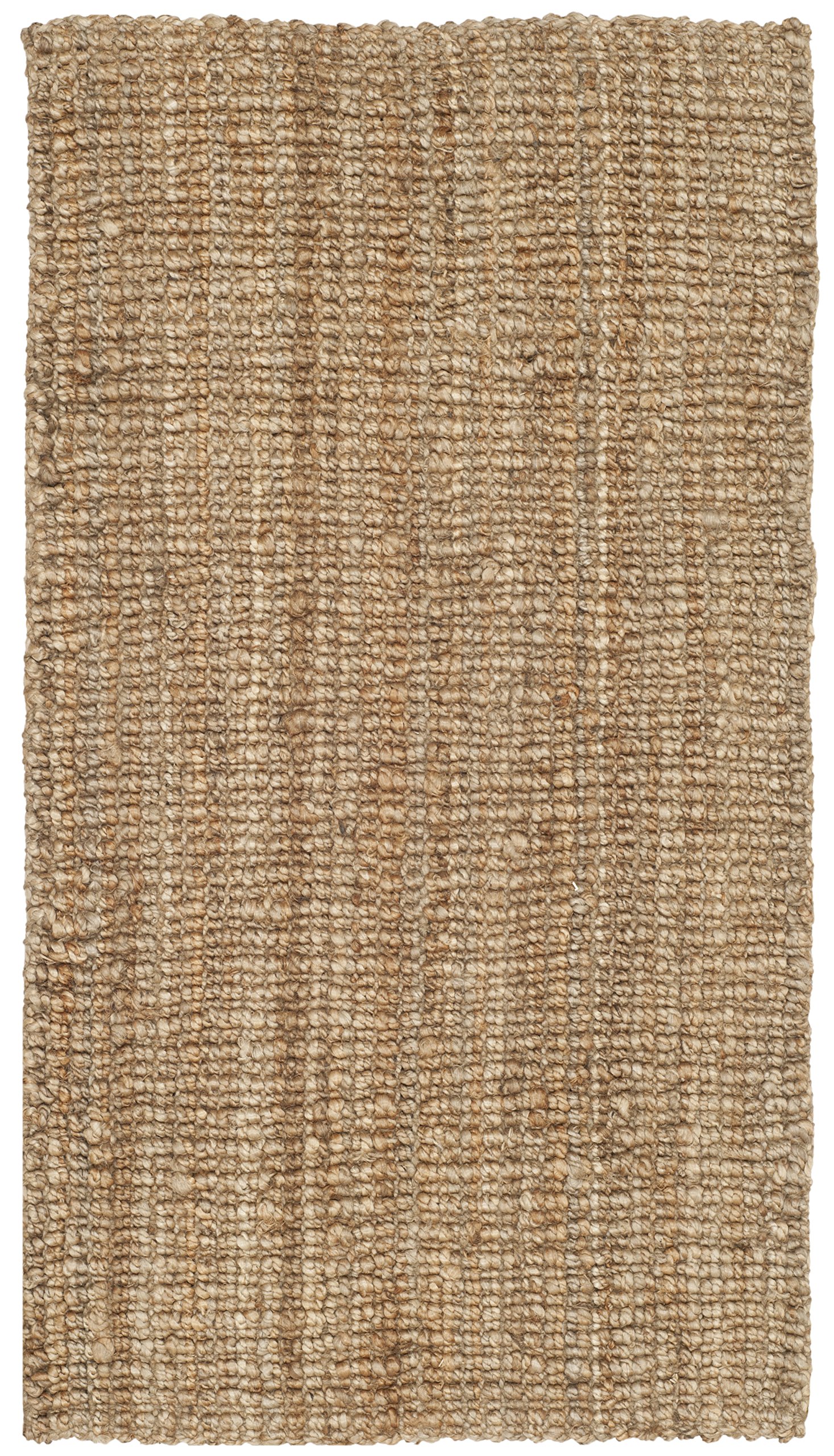 SAFAVIEH Naturfaser Teppich für Wohnzimmer, Esszimmer, Schlafzimmer - Natural Fiber Collection, Kurzer Flor, Natürlich, 61 X 91 cm