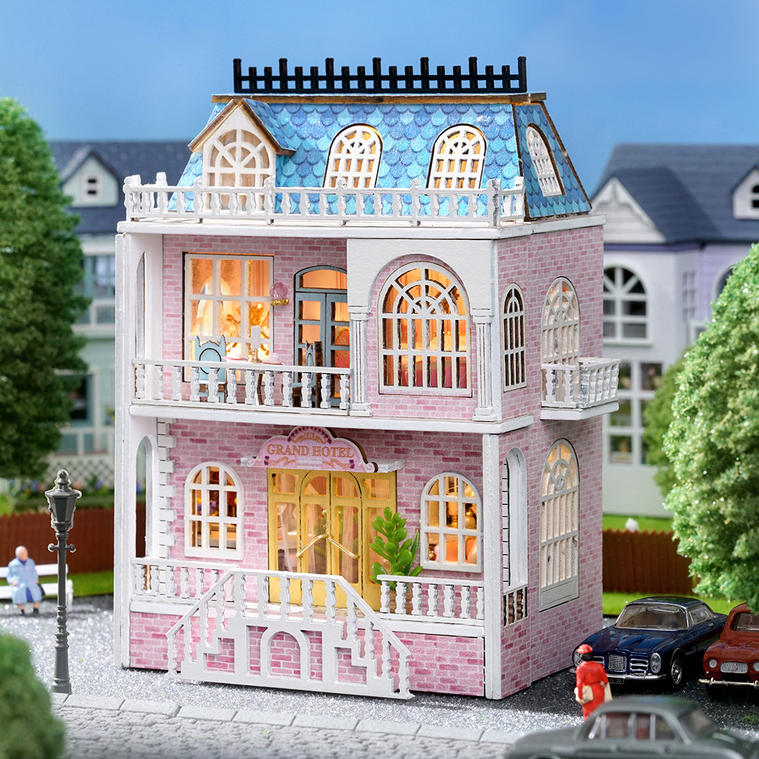 Amazon.com: CUTEROOM Wooden Miniature House Kit - DIY Tiny House