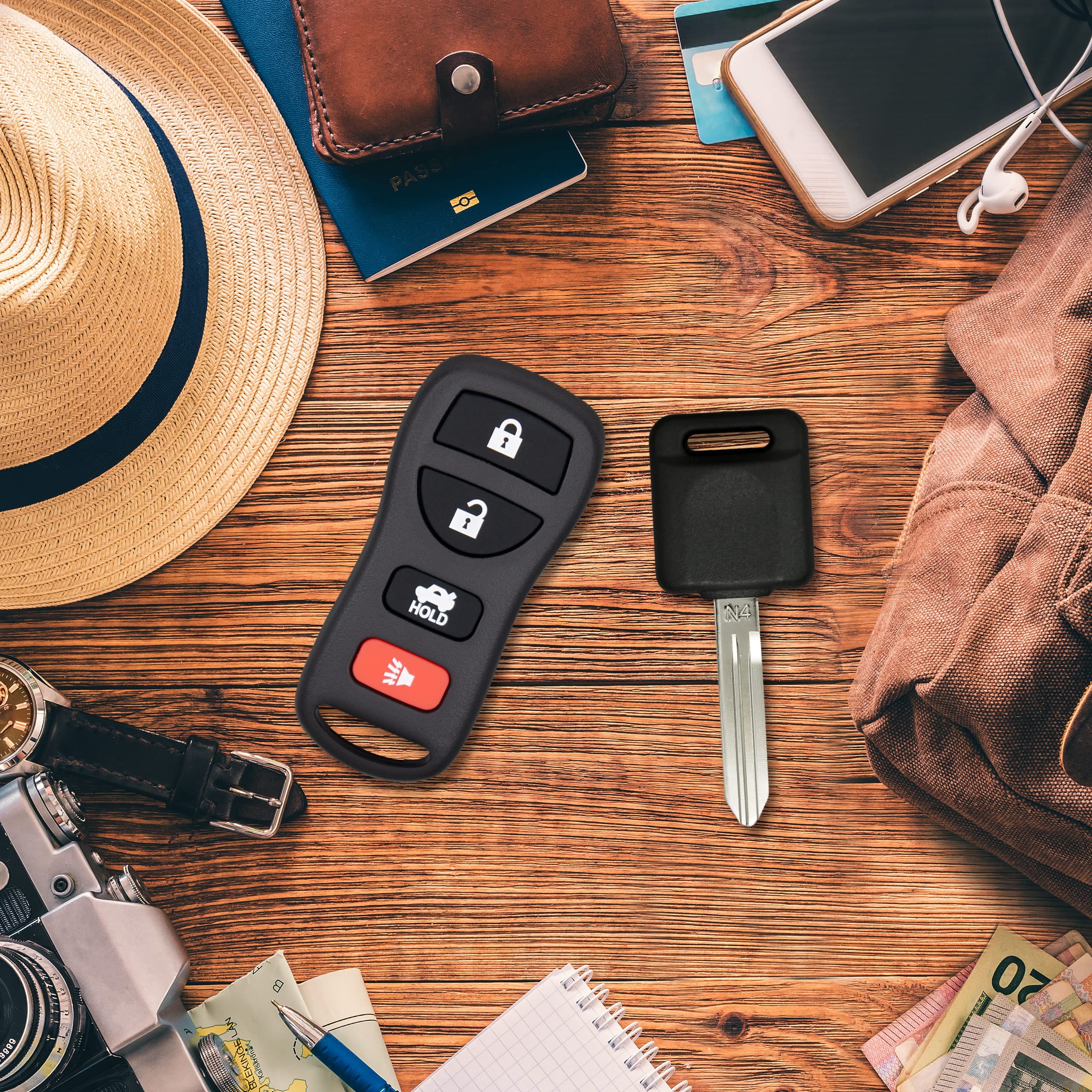 Keyless2Go Repuesto Para Llave De Coche Remota De Entrada Para