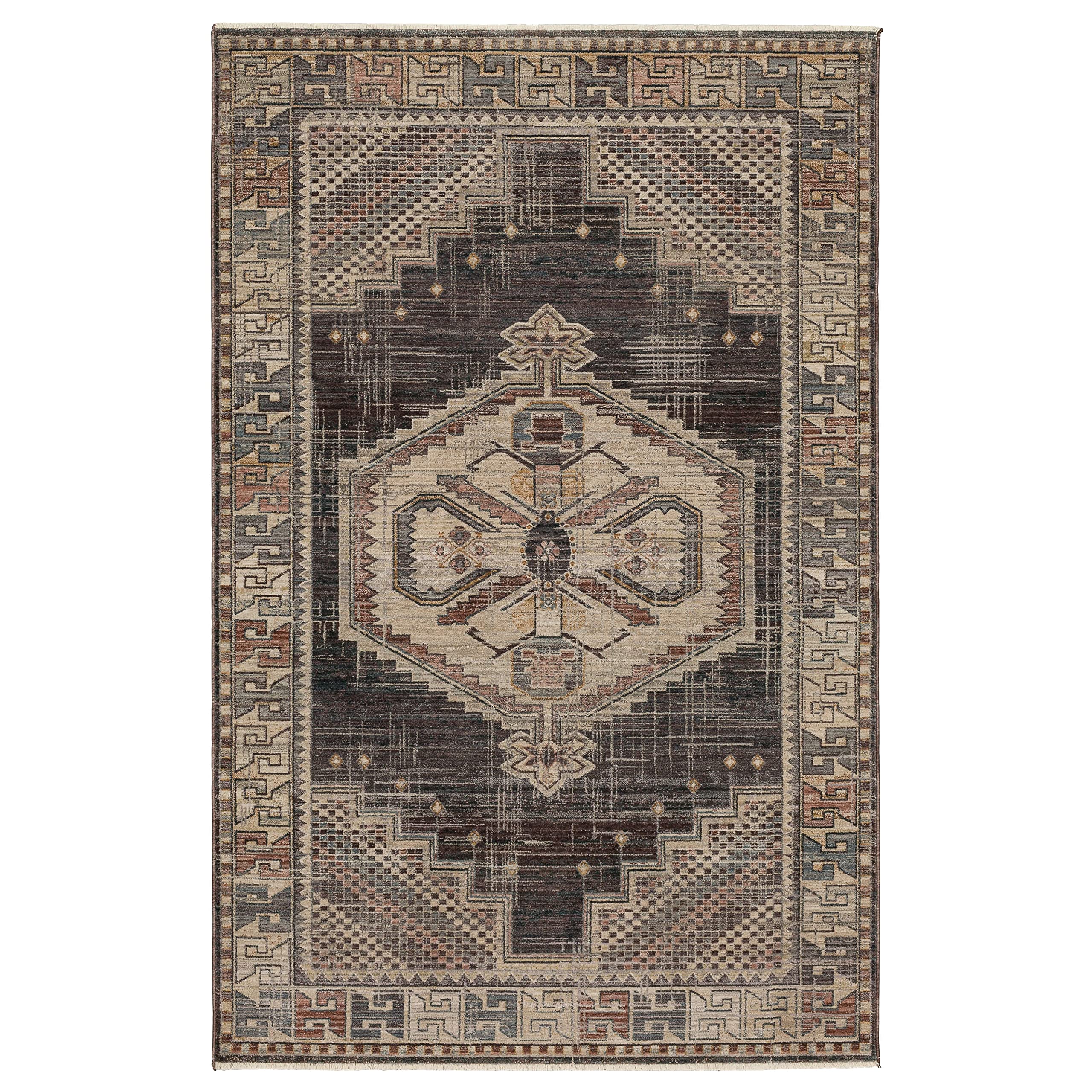 Mohawk Home Chichester Traditional Geometric, Ornamental Beige 1' 11" x 3' Area Rug Perfect for Living Room, Dining Room, Office