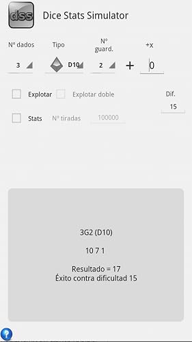 DSS Dice Stats Simulator – vue 4