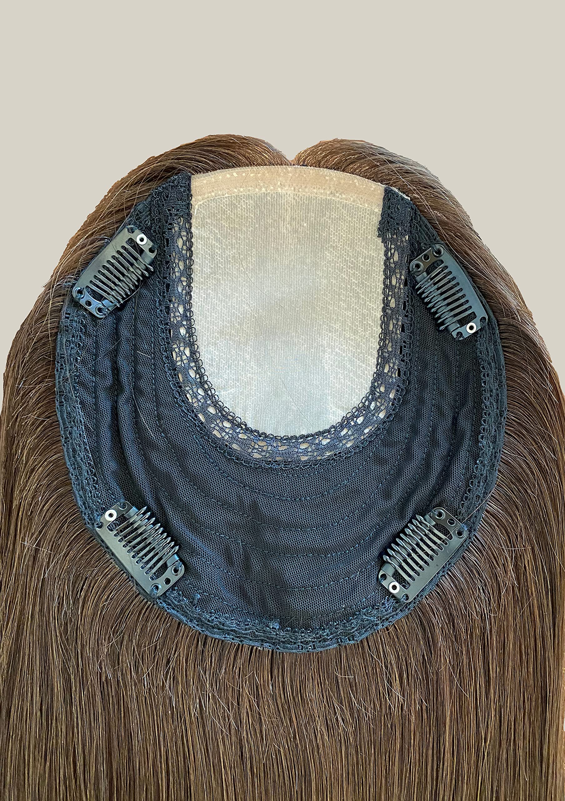 Amazon.com : Briiwii Hair Toppers for Women Silk Top Base 6  display picture 1