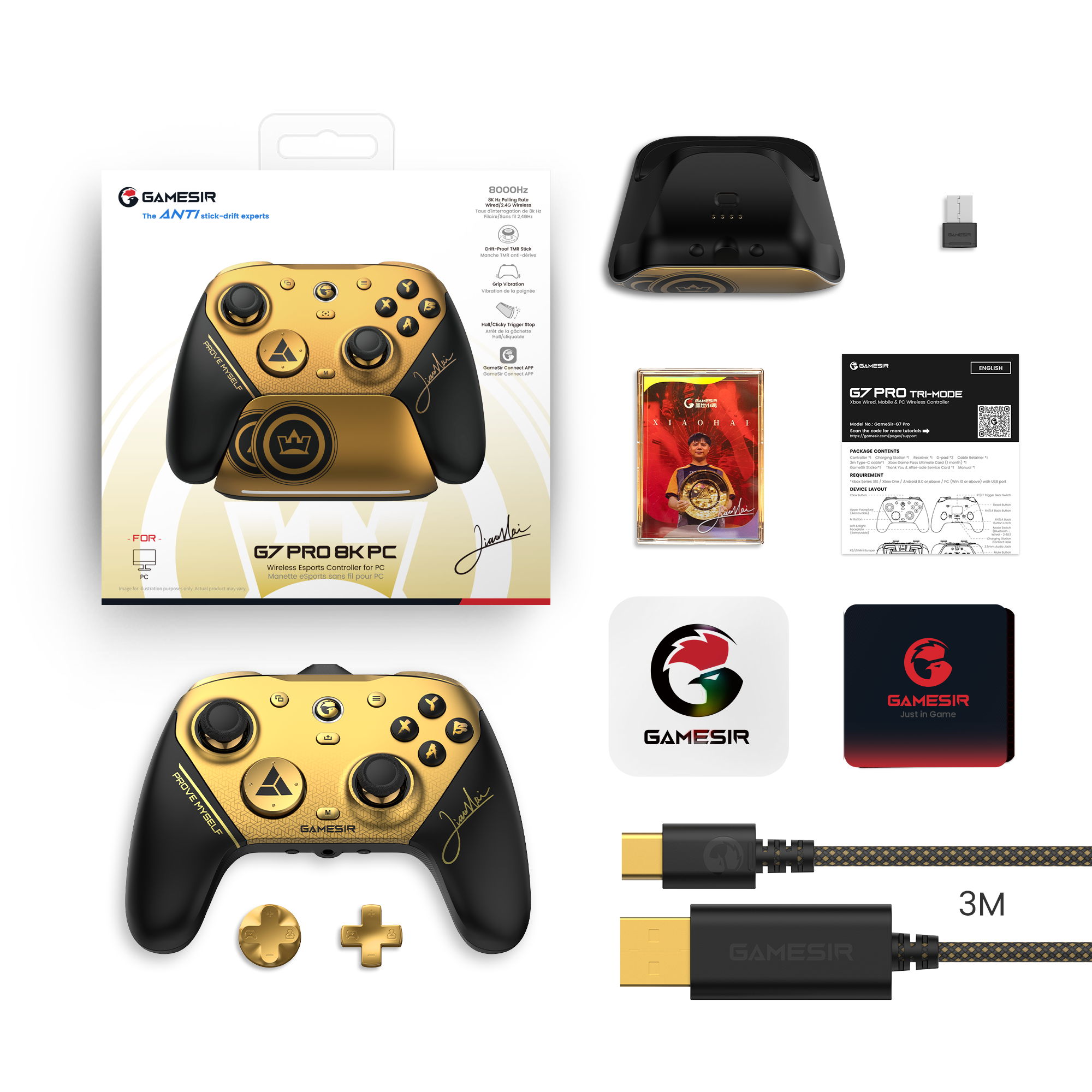 Amazon.co.jp: GameSir G7Pro 8K PCコントローラー チャンピオン
