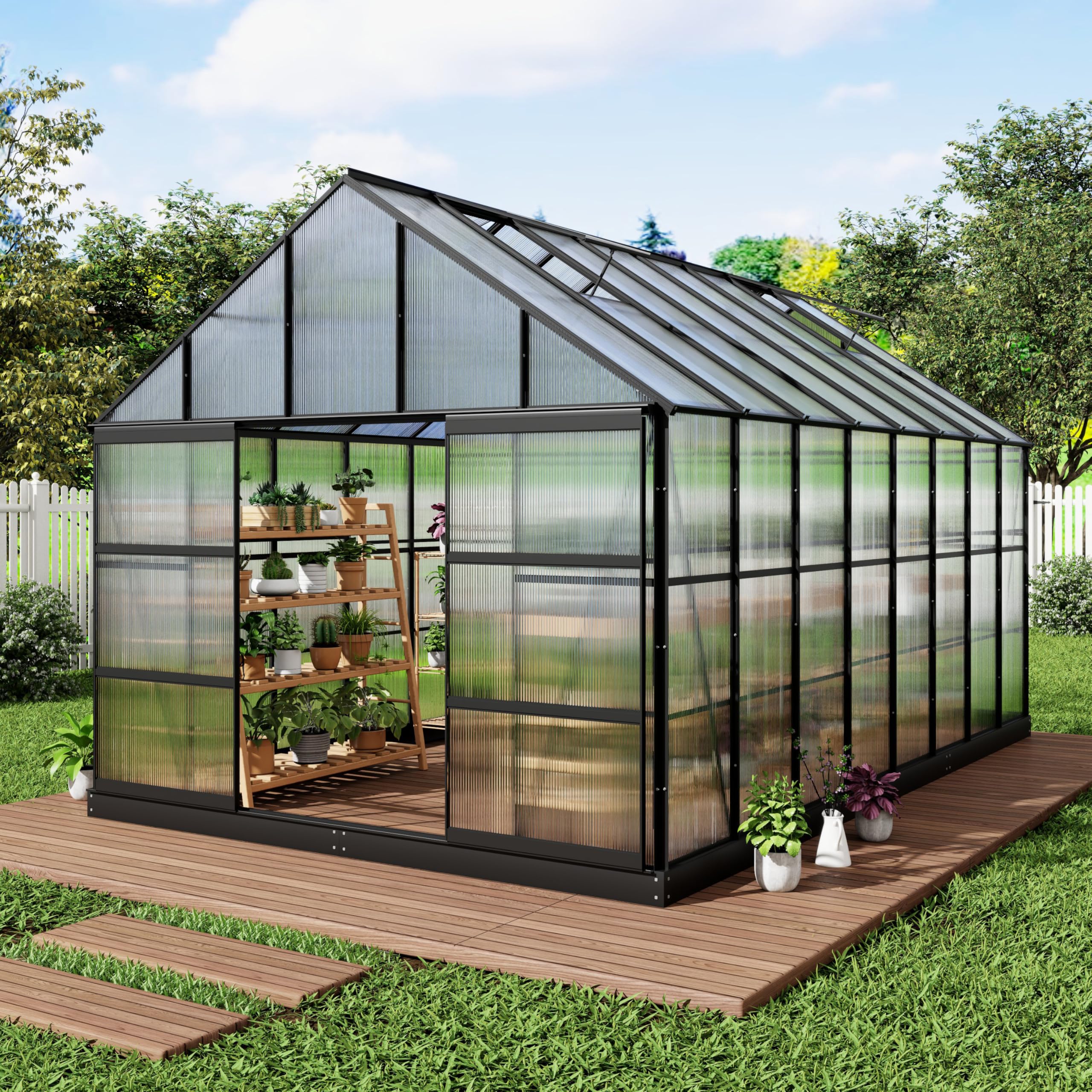 Amazon.com : Yardsight 10x16 FT Greenhouse for Outdoors,Quick