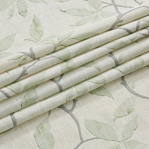 Miniatura 5 de ZJDECOR Cortinas filtrantes de luz de hojas de 84 pulgadas de largo, hojas tostadas, ramas marrones para dormitorio, sala de estar, juego de