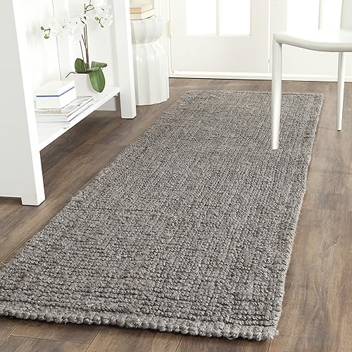 Vista 46 de SAFAVIEH Colección Natural Fiber NF447A - Tapete de pasillo, yute texturizado grueso tejido a mano de 0.75 pulgadas de grosor, ideal para zonas