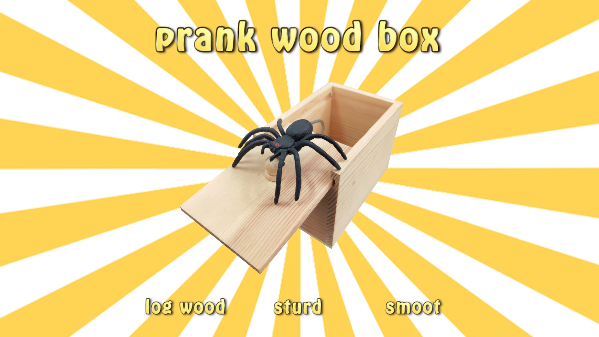Spider in a Box Prank,Spider Scare Prank Box,Handade Prank Pop Out