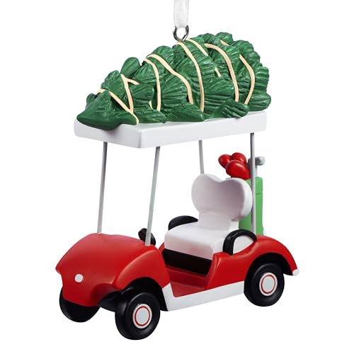 Hallmark Christmas Ornament, Festive Golf Cart Ornament, Hobby Gifts