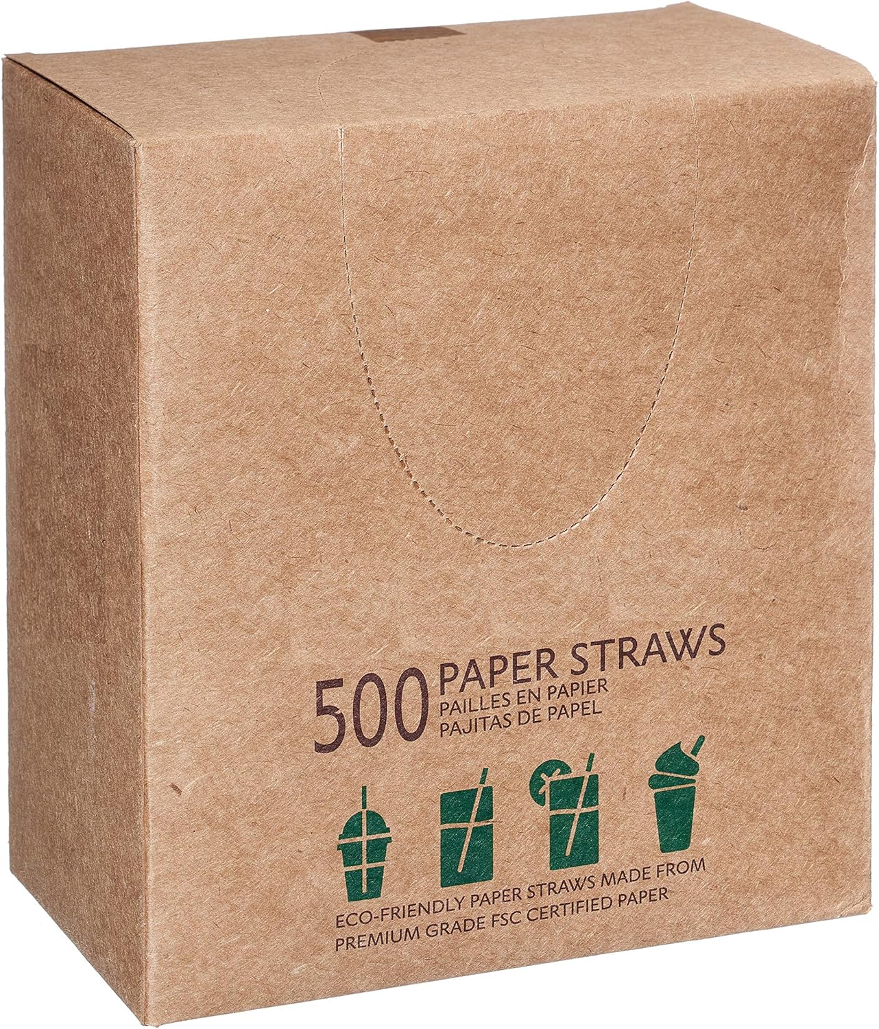 [3000 PACK] Disposable Paper Drinking Straws Unwrapped White 7.75 Inches - Compostable, Biodegradable, Earth Friendly Straws, Premium Unwrapped Paper Straws for Restaurants, Smoothies, Juice, Cocktail