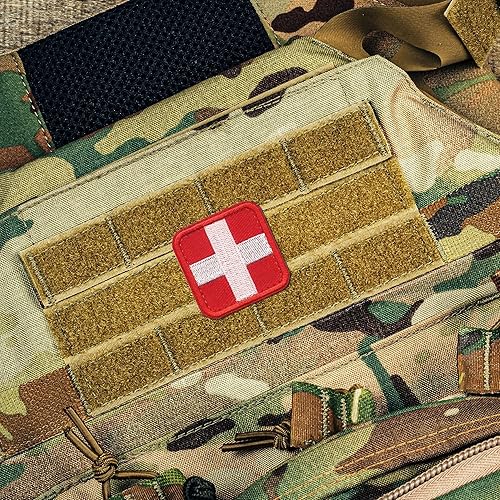 Miniatura 6 de Parches tácticos de gancho y bucle (cruz médica)