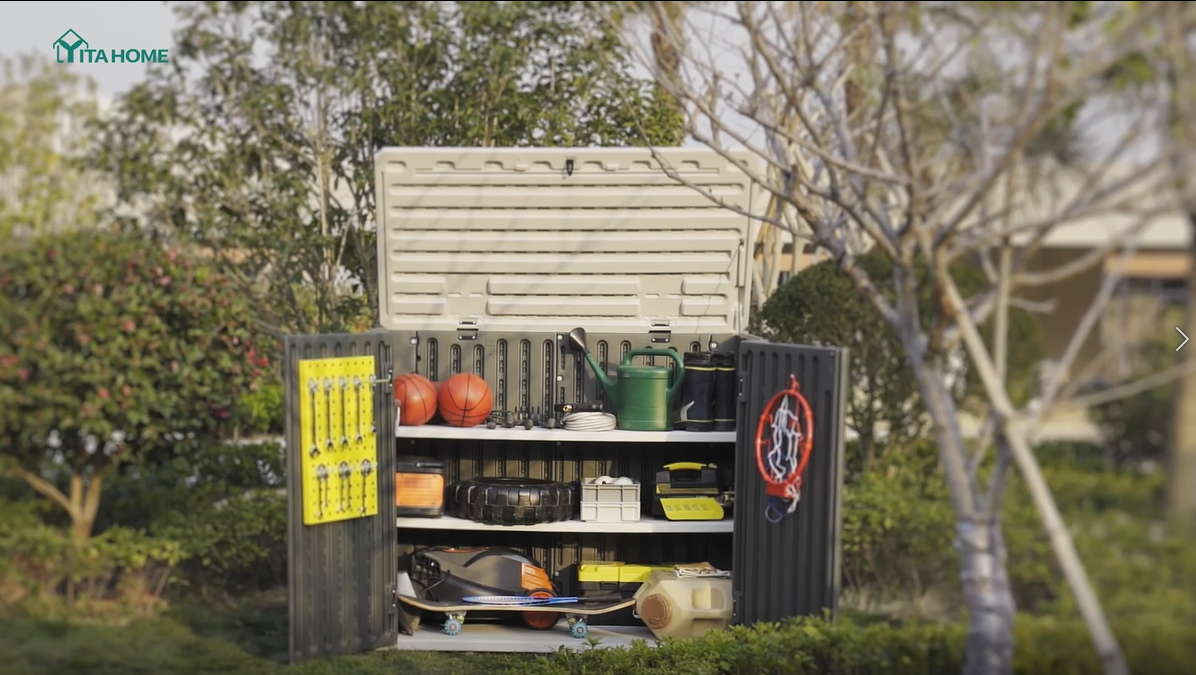Amazon.com: YITAHOME Outdoor Horizontal Storage Shed with X-Shaped